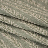 Polyester and Cotton Home Decor Jacquard - Sage Leafy Vine Stripes - British Imported