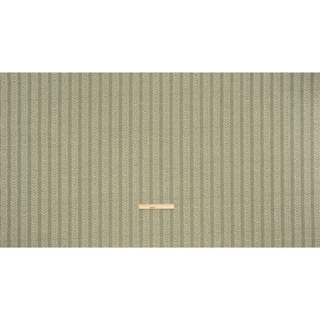 Polyester and Cotton Home Decor Jacquard - Sage Leafy Vine Stripes - British Imported