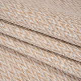 Polyester and Cotton Home Decor Jacquard - Tangerine Zig Zags - British Imported