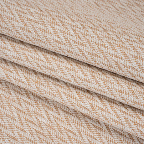 Polyester and Cotton Home Decor Jacquard - Tangerine Zig Zags - British Imported
