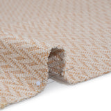 Polyester and Cotton Home Decor Jacquard - Tangerine Zig Zags - British Imported