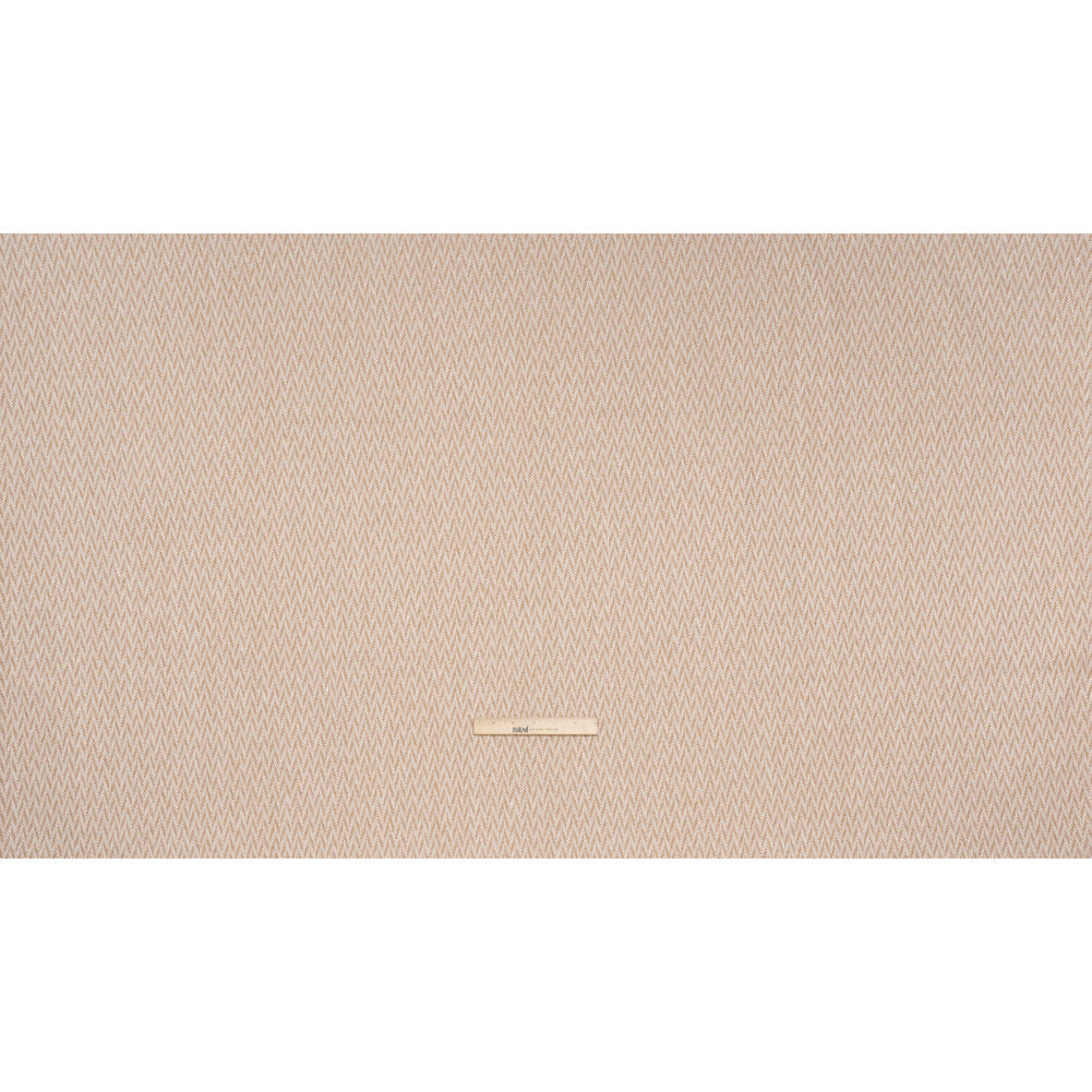 Polyester and Cotton Home Decor Jacquard - Tangerine Zig Zags - British Imported