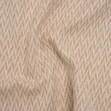 Polyester and Cotton Home Decor Jacquard - Tangerine Zig Zags - British Imported
