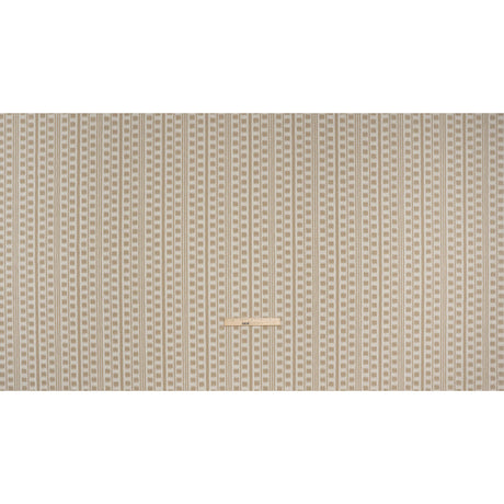 Polyester and Cotton Home Decor Jacquard - Natural Ikat Squares in Stripes - British Imported