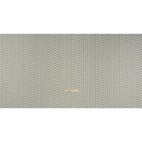 Polyester and Cotton Home Decor Jacquard - Seafoam Ikat Squares in Stripes - British Imported