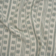 Polyester and Cotton Home Decor Jacquard - Seafoam Ikat Squares in Stripes - British Imported