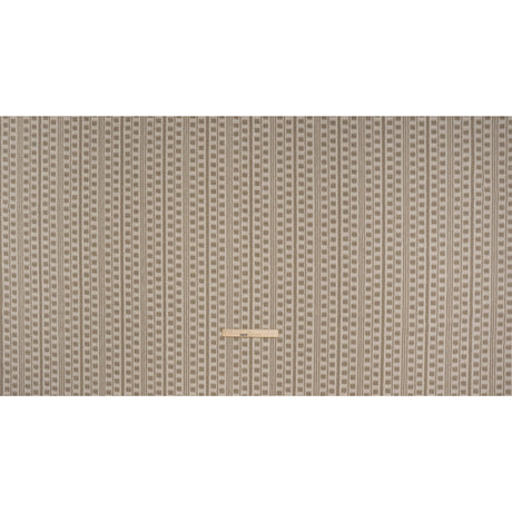 Polyester and Cotton Home Decor Jacquard - Stone Ikat Squares in Stripes - British Imported