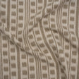 Polyester and Cotton Home Decor Jacquard - Stone Ikat Squares in Stripes - British Imported