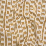 Polyester and Cotton Home Decor Jacquard - Sunflower Ikat Squares in Stripes - British Imported