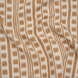 Polyester and Cotton Home Decor Jacquard - Tangerine Ikat Squares in Stripes - British Imported
