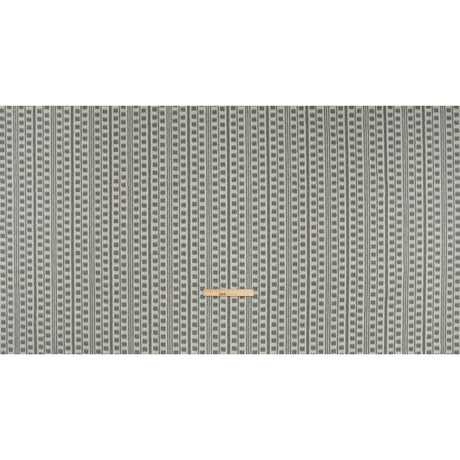 Polyester and Cotton Home Decor Jacquard - Teal Ikat Squares in Stripes - British Imported