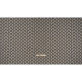 Polyester and Cotton Twill Jacquard - Charcoal Lines of Leaves - British Imported