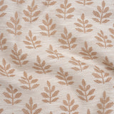 Polyester and Cotton Twill Jacquard - Dusky Pink Lines of Leaves - British Imported