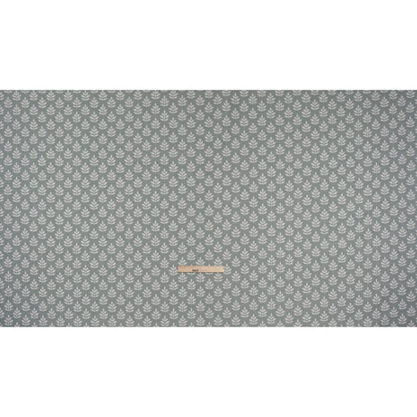Polyester and Cotton Twill Jacquard - Seafoam Lines of Leaves - British Imported