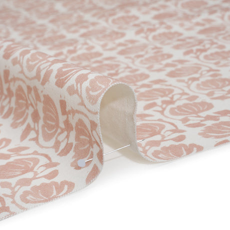 Cotton and Linen Canvas Print - Carnation Block Print Florals - British Imported