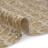 Cotton and Linen Canvas Print - Maize Block Print Florals - British Imported