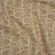 Cotton and Linen Canvas Print - Maize Block Print Florals - British Imported
