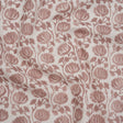 Cotton and Linen Canvas Print - Mulberry Block Print Florals - British Imported