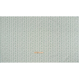 Cotton and Linen Canvas Print - Seafoam Block Print Florals - British Imported