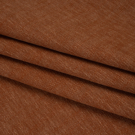 Slubbed Recycled Polyester Home Decor Woven - Ginger Heathered - British Imported