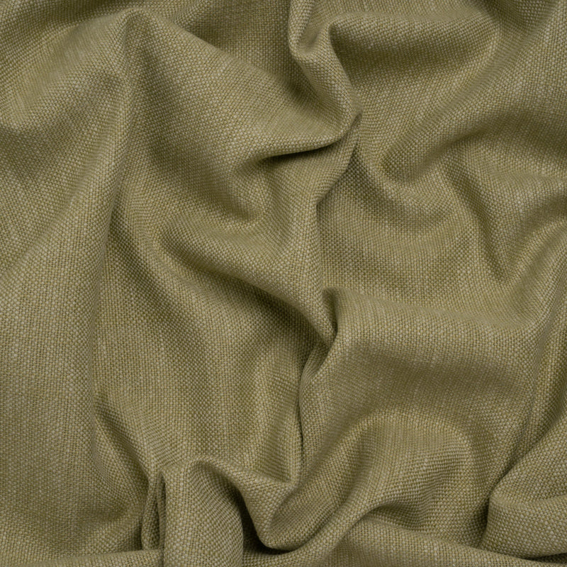 Slubbed Recycled Polyester Home Decor Woven - Pistachio Heathered - British Imported