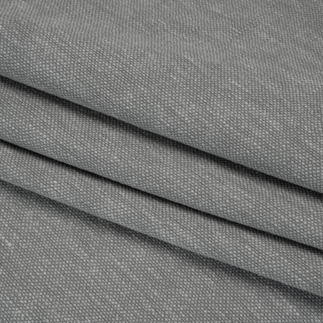 Slubbed Recycled Polyester Home Decor Woven - Silver Heathered - British Imported