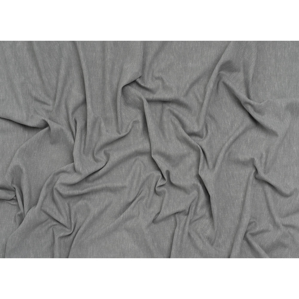 Slubbed Recycled Polyester Home Decor Woven - Silver Heathered - British Imported