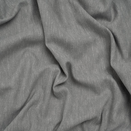 Slubbed Recycled Polyester Home Decor Woven - Silver Heathered - British Imported