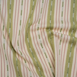 Recycled Polyester Twill Jacquard - Garden Stripes and Dashes - British Imported