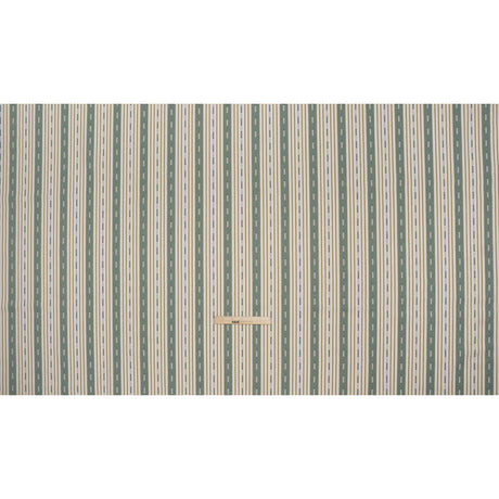 Recycled Polyester Twill Jacquard - Kingfisher Stripes and Dashes - British Imported