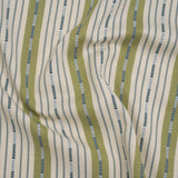 Recycled Polyester Twill Jacquard - Lagoon Stripes and Dashes - British Imported