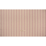 Recycled Polyester Twill Jacquard - Tangerine Stripes and Dashes - British Imported