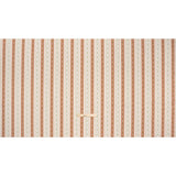 Recycled Polyester Twill Jacquard - Terracotta Stripes and Dashes - British Imported