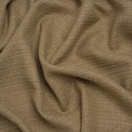 Recycled Polyester Slubbed Boucle Woven - Jute - British Imported