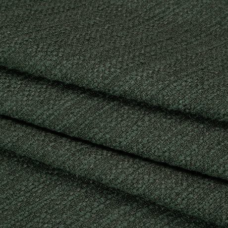 Recycled Polyester Slubbed Boucle Woven - Kingfisher - British Imported