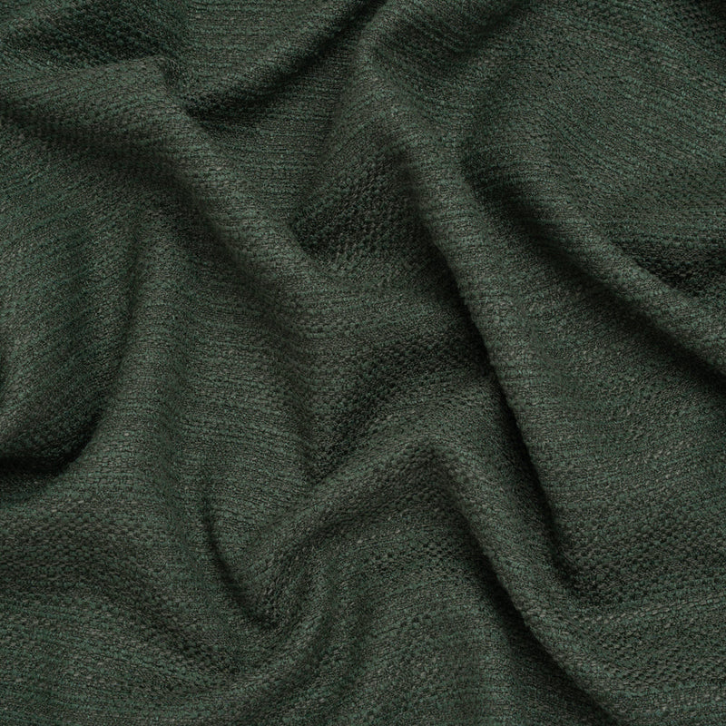 Recycled Polyester Slubbed Boucle Woven - Kingfisher - British Imported