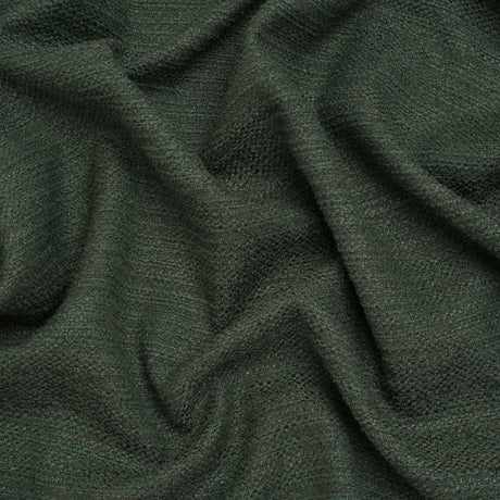 Recycled Polyester Slubbed Boucle Woven - Kingfisher - British Imported