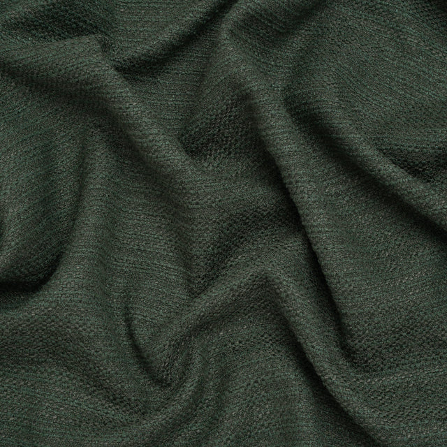 Recycled Polyester Slubbed Boucle Woven - Kingfisher - British Imported