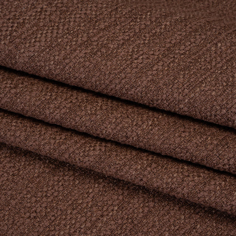Recycled Polyester Slubbed Boucle Woven - Mulberry - British Imported