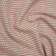 Recycled Polyester and Cotton Basketweave Dobby - Mulberry Little Squares - British Imported