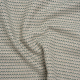Recycled Polyester and Cotton Basketweave Dobby - Seafoam Little Squares - British Imported