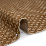Polyester Boucle Home Decor Jacquard - Caramel Plus Signs - British Imported