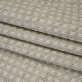 Polyester Boucle Home Decor Jacquard - Dove Plus Signs - British Imported