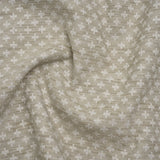 Polyester Boucle Home Decor Jacquard - Dove Plus Signs - British Imported