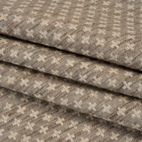 Polyester Boucle Home Decor Jacquard - Fawn Plus Signs - British Imported