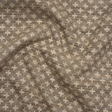 Polyester Boucle Home Decor Jacquard - Fawn Plus Signs - British Imported