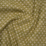 Polyester Boucle Home Decor Jacquard - Leaf Plus Signs - British Imported