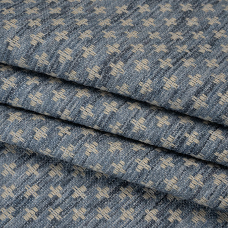 Polyester Boucle Home Decor Jacquard - Ocean Plus Signs - British Imported