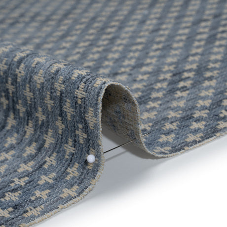 Polyester Boucle Home Decor Jacquard - Ocean Plus Signs - British Imported