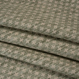 Polyester Boucle Home Decor Jacquard - Sage Plus Signs - British Imported